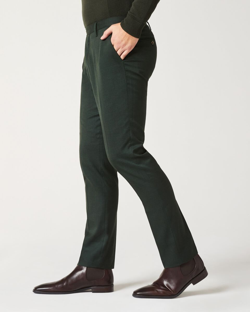 Mens Dark Green Tailored Suit Pant